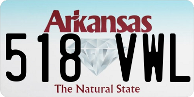 AR license plate 518VWL
