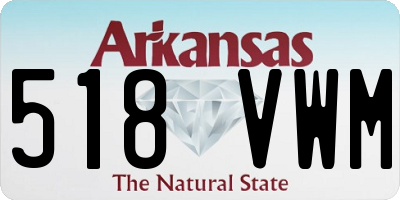 AR license plate 518VWM