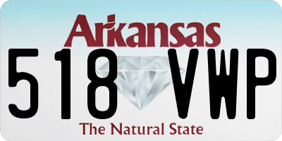 AR license plate 518VWP