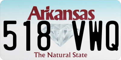 AR license plate 518VWQ