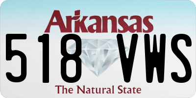 AR license plate 518VWS