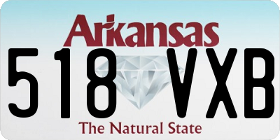 AR license plate 518VXB