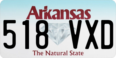 AR license plate 518VXD
