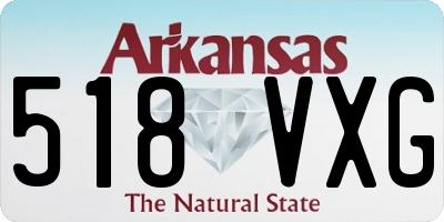 AR license plate 518VXG