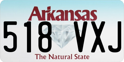 AR license plate 518VXJ