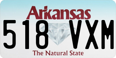 AR license plate 518VXM