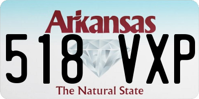 AR license plate 518VXP