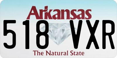AR license plate 518VXR