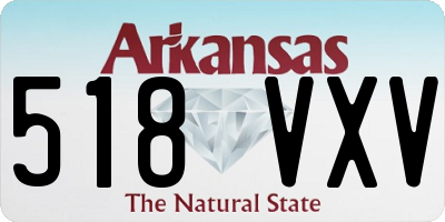 AR license plate 518VXV