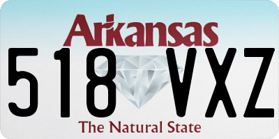 AR license plate 518VXZ