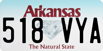 AR license plate 518VYA