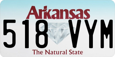 AR license plate 518VYM