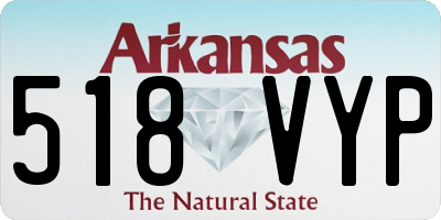 AR license plate 518VYP