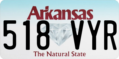 AR license plate 518VYR