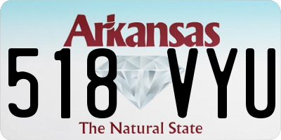 AR license plate 518VYU