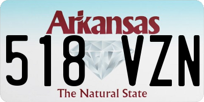AR license plate 518VZN