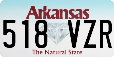 AR license plate 518VZR
