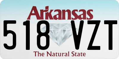AR license plate 518VZT
