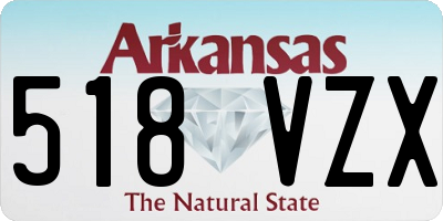 AR license plate 518VZX