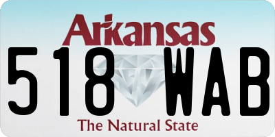 AR license plate 518WAB