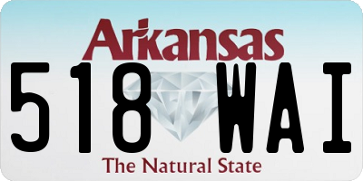 AR license plate 518WAI
