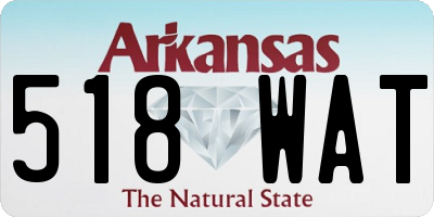 AR license plate 518WAT