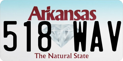 AR license plate 518WAV