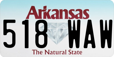 AR license plate 518WAW