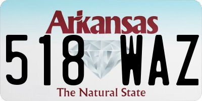 AR license plate 518WAZ