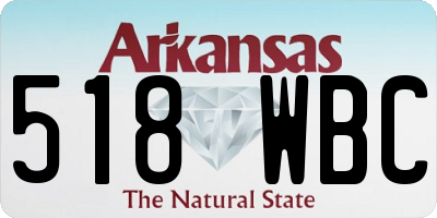 AR license plate 518WBC