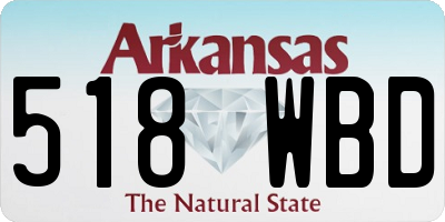 AR license plate 518WBD