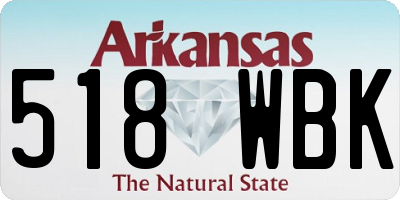 AR license plate 518WBK