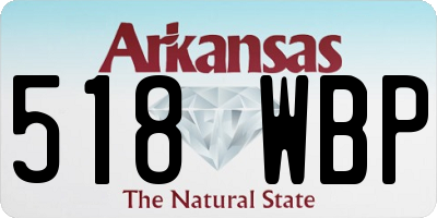 AR license plate 518WBP