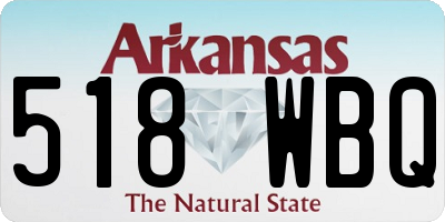 AR license plate 518WBQ