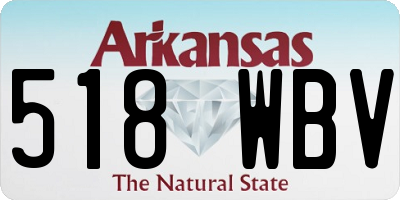 AR license plate 518WBV