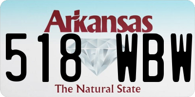 AR license plate 518WBW