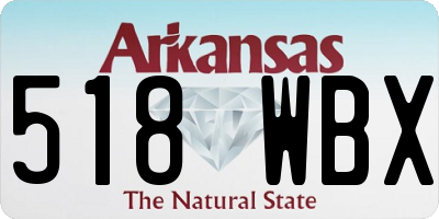 AR license plate 518WBX