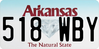 AR license plate 518WBY
