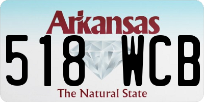 AR license plate 518WCB