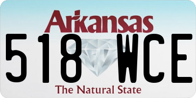 AR license plate 518WCE