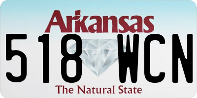 AR license plate 518WCN
