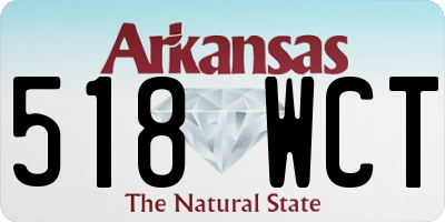 AR license plate 518WCT
