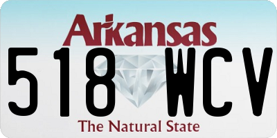 AR license plate 518WCV