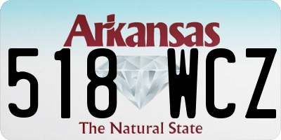 AR license plate 518WCZ