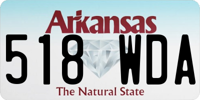 AR license plate 518WDA