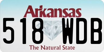 AR license plate 518WDB