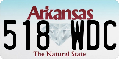 AR license plate 518WDC