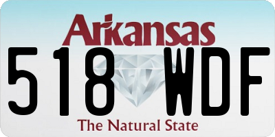 AR license plate 518WDF