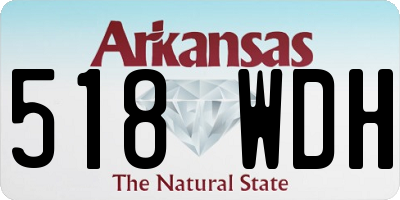 AR license plate 518WDH