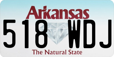 AR license plate 518WDJ